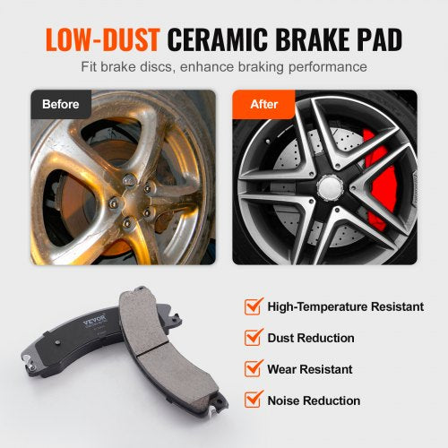 Front Brake Kit Compatible with 20112019 Chevy Silverado GMC Sierra 2500