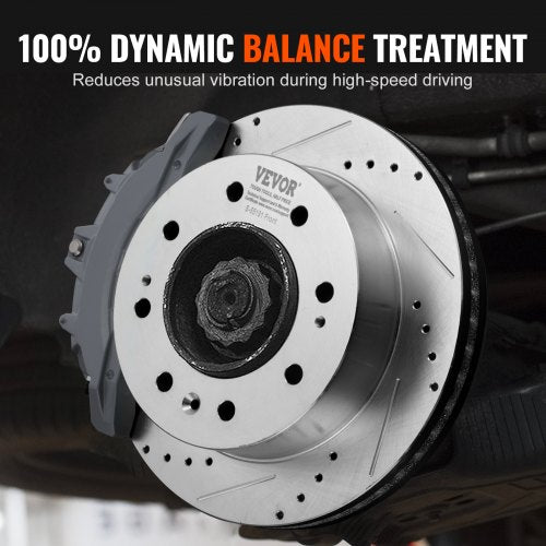 Front Brake Kit Compatible with 20112019 Chevy Silverado GMC Sierra 2500