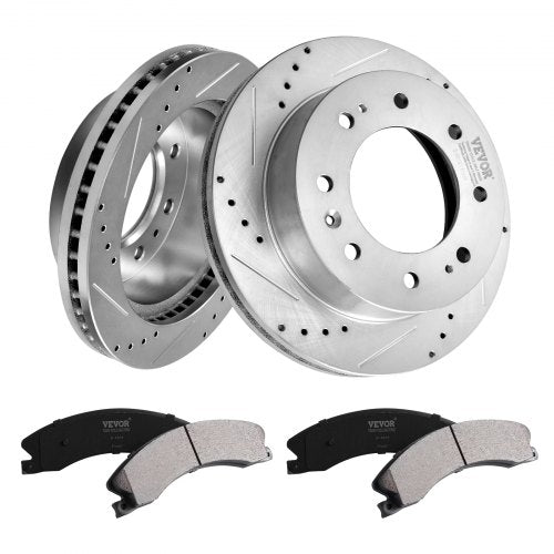 Front Brake Kit Compatible with 20112019 Chevy Silverado GMC Sierra 2500