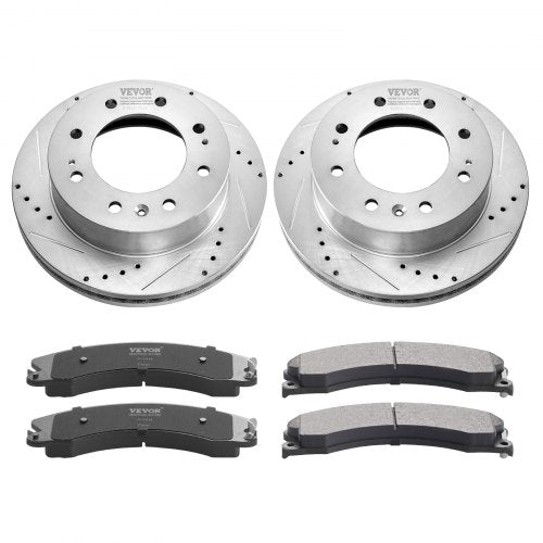 Front Brake Kit Compatible with 20112019 Chevy Silverado GMC Sierra 2500