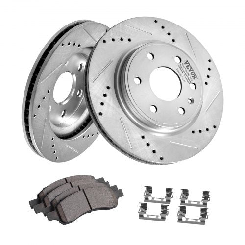 Front Brake Kit Compatible with 20072017 Chevy Traverse Buick Enclave GMC