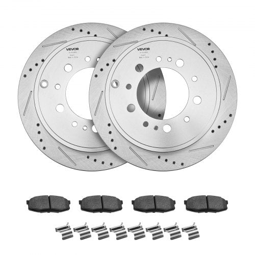 Front Rear Ceramic Brake Kit Compatible with 20162021 Lexus LX570