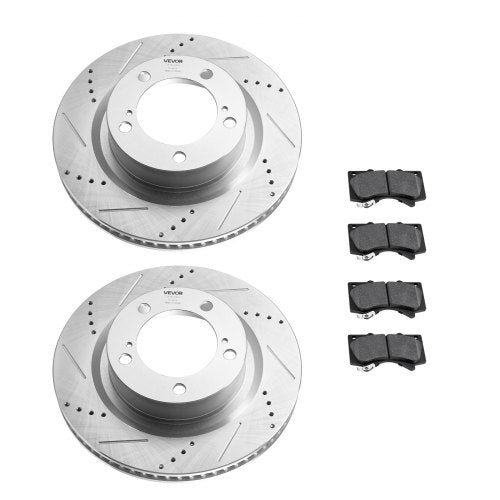 Front Rear Ceramic Brake Kit Compatible with 20162021 Lexus LX570