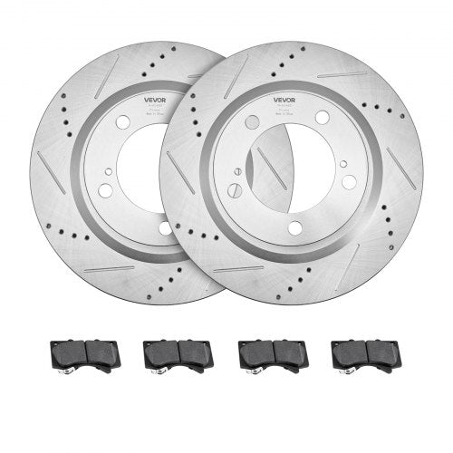 Front Rear Ceramic Brake Kit Compatible with 20162021 Lexus LX570