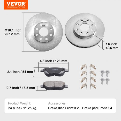 Front Brake Kit for Vauxhall AdamM13 Corsa D S07 Corsa D BoxHatchback