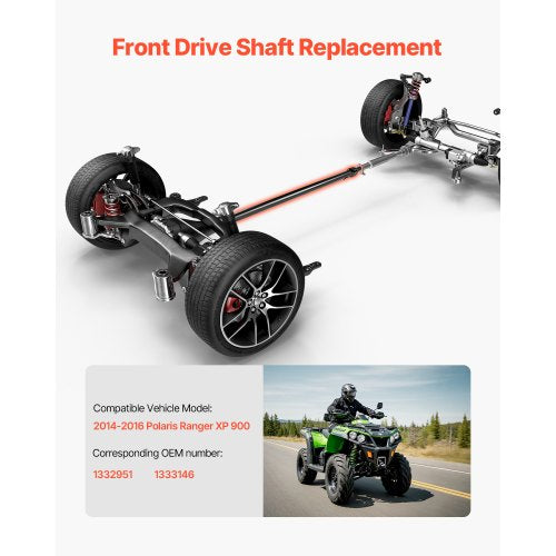Front Drive Shaft 640 Prop Shaft Driveshaft Assembly Compatible with 20142016