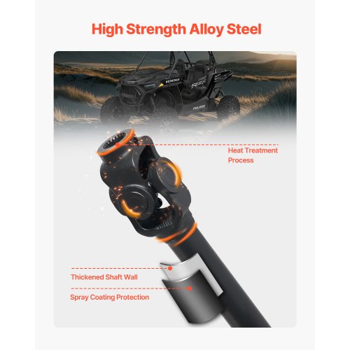 Front Drive Shaft, 73.9" Prop Shaft Driveshaft Assembly Compatible with 2014-2017 Polaris RZR XP 1000, Replace #PRP-PO-09-006 1333350 1333424