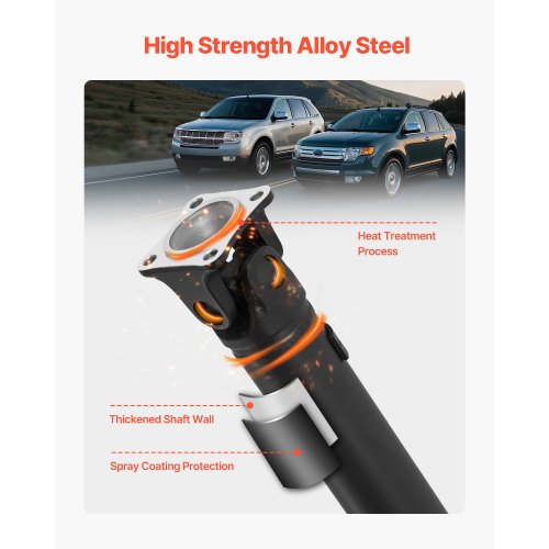 Rear Drive Shaft, 80.0"-81.6" Prop Shaft Driveshaft Assembly Compatible with 2007-2014 Ford Edge & Lincoln MKX, Replace #DT4Z-4R602-A DT4Z4R602A 7T4Z4R602A SK936846 936-846 65-2027