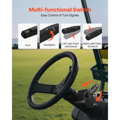 Golf Cart Light Kit 12V Street Legal LED Headlight and Taillight Kit