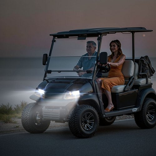 Golf Cart Light Kit 12 Volt Street Legal LED Headlight and Tail Light Kit