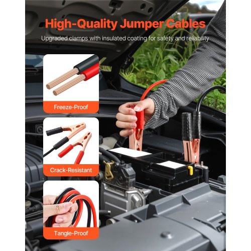 Car Emergency Kit 2in1 First Aid Kit with Jumper Cables Essential