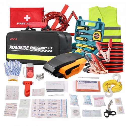 Car Emergency Kit 2in1 First Aid Kit with Jumper Cables Essential 1