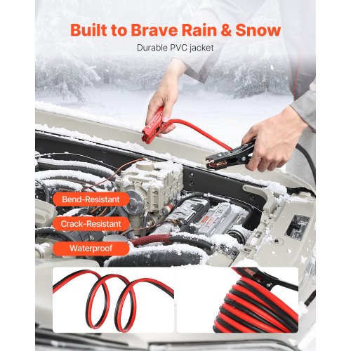 Jumper Cables for Car Battery 20 Feet 4 Gauge Heavy Duty Automotive