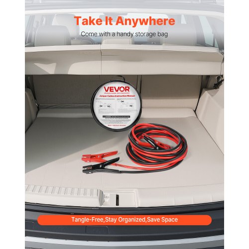 Jumper Cables for Car Battery 20 Feet 4 Gauge Heavy Duty Automotive