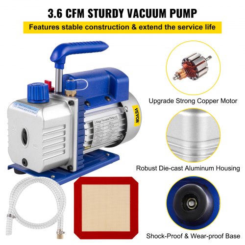 3 Gallon Vacuum Chamber Kit Stainless Steel Degassing Chamber 12L Vacuum