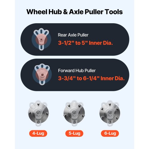 9Way Slide Hammer Puller Set 15PCS Front Wheel Hub Bearing Remover Rear