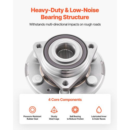 2PCS Front Wheel Bearing Hub Assembly Fit for 20142016 Cadillac SRX Base