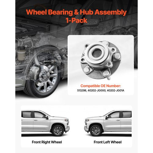 2PCS Front Wheel Bearing Hub Assembly Fit for 20142015 Nissan Rogue