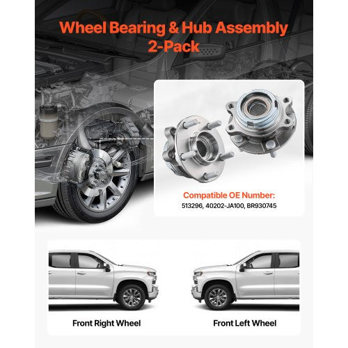 2PCS Front Wheel Bearing Hub Assembly Fit for 2019 INFINITI QX50 Autograph