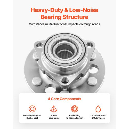 2PCS Front Wheel Bearing Hub Assembly Fit for 19992000 Cadillac Escalade