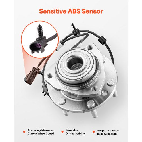 2PCS Front Wheel Bearing Hub Assembly Fit for 20042007 Buick Rainier