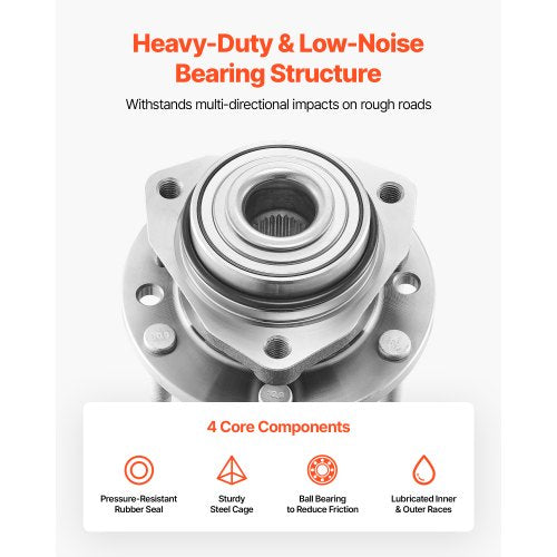 2PCS Front Wheel Bearing Hub Assembly Fit for 20042007 Buick Rainier