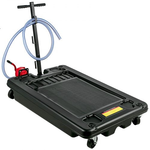 Portable Oil Drain Pan with Pump 64L Oil Drain Pan 17 Gallon Low Profile Oil