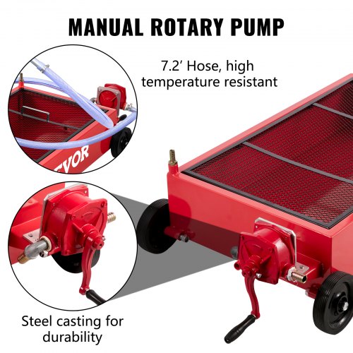 Oil Drain Pan 20 Gallon Oil Drain Tank 76L Low Profile Oil Drain Pan Large