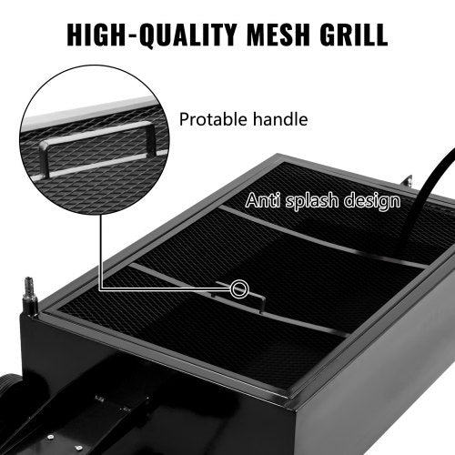 Oil Drain Pan 25 Gallon Oil Drain Tank 95L Low Profile Oil Drain Pan Large