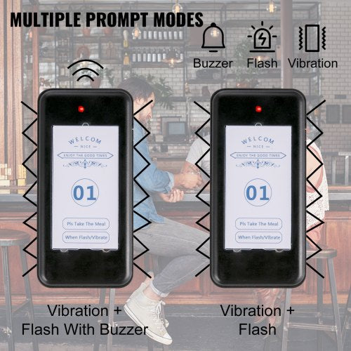 F101 Restaurant Pager System 16 Pagers Max 98 Beepers Wireless Calling