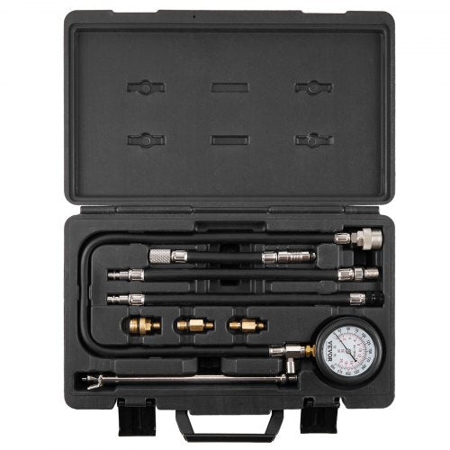 Compression Tester Adapter Kit 9 Pcs Automotive Engine Cylinder Leak