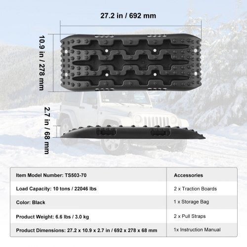 10 TON Traction Boards with PP Material Recovery Boards for Offroad