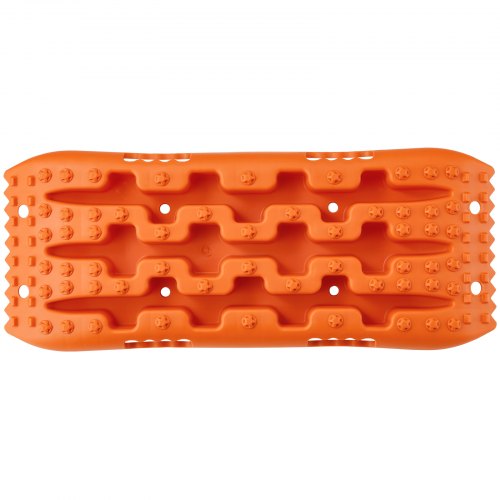 2PCS Traction Boards with PP for Mud Snow Sand Storage Bag Short Orange