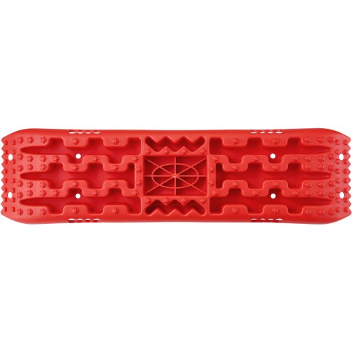 2PCS Traction Boards with PP for Mud Snow Sand Storage Bag Long Red