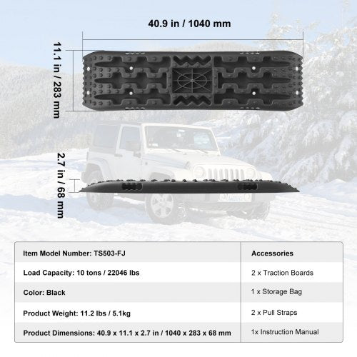 10 TON Traction Boards with PP Material Recovery Boards for Offroad