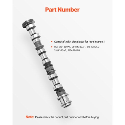 Engine Camshaft 5184380AF5184380AH 5184380AD 5184380AE 5184380AG Cam