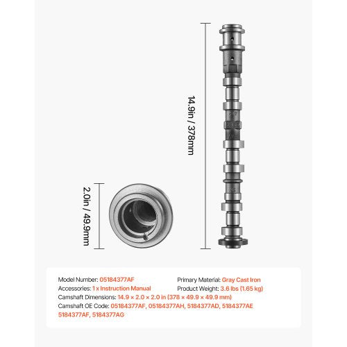 Engine Camshaft5184377AF5184377AH 5184377AD 5184377AE 5184377AF