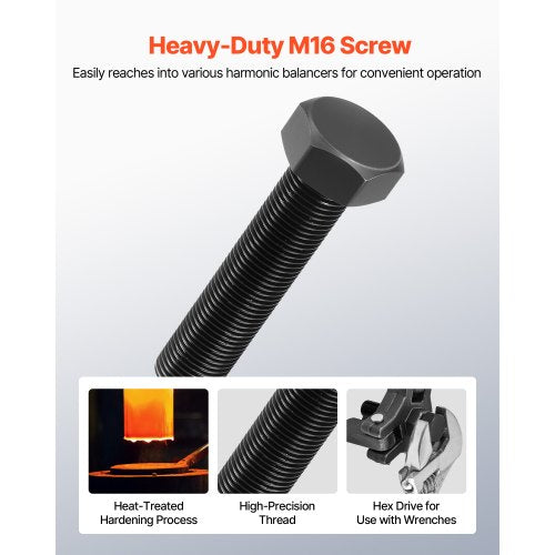 Harmonic Balancer Puller Kit Adjustable 3Jaw Puller Fits Most Late Model