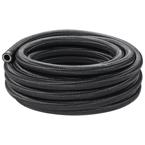 6AN Fuel Line Kit 25 FT Fuel Hose Kit 516 Nylon Stainless Steel Braided