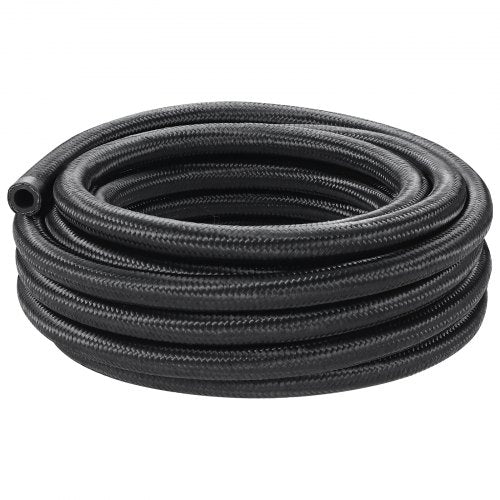 6AN Fuel Line Kit 20 FT Fuel Hose Kit 034 Nylon Stainless Steel Braided