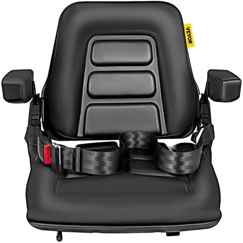 Universal Fold Down Forklift Seat with Retractable Safety Belt