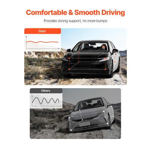 Rear Shock Absorber Strut Assembly 2Pcs Shock and Strut Assembly with Coil