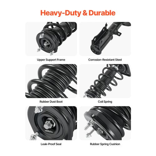 Rear Shock Absorber Strut Assembly 2Pcs Shock and Strut Assembly
