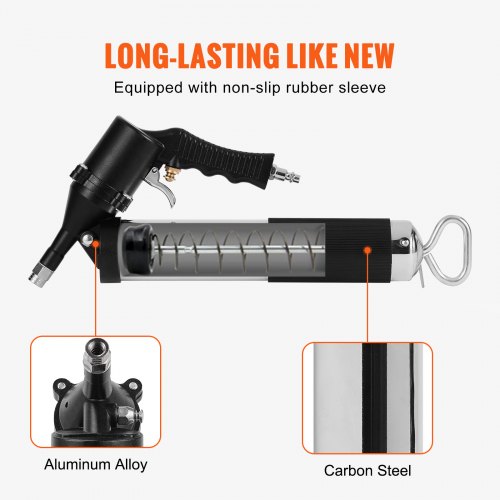 Air Operated Grease Gun 6000PSI 14 OZ400 CC Capacity Heavy Duty Pneumatic