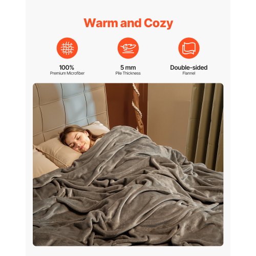 King Size Blanket 108 x 90 inches Lightweight and Fuzzy Throw Blanket for Bed