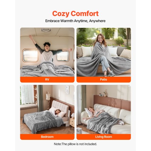 Queen Size Blanket 90 x 90 inches Lightweight and Fuzzy Throw Blanket for Bed