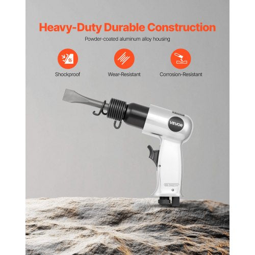 Air Hammer 4500BPM Pneumatic Hammer with Rust Removal Air Needle Scaler