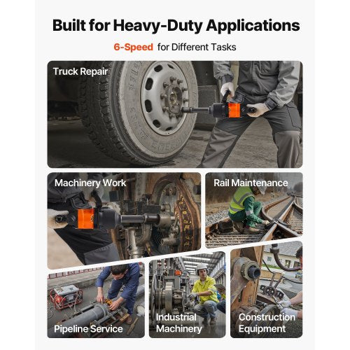 1 Inch Air Impact Wrench Up to 1800 ftlbs NutBusting Torque 18.7 lbs