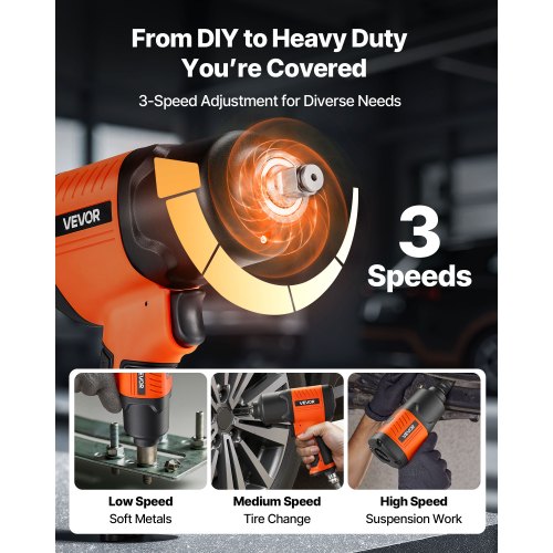 Air Impact Wrench 12 Drive Pneumatic Impact Wrench Up to 1100 ftlbs