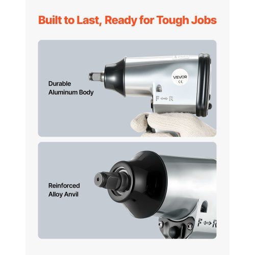 71 Pieces Pro Air Tool and Accessories Kit - 1/2' Air Impact Wrench